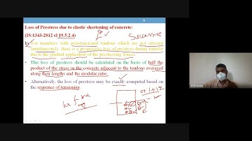 loss of pretress due to elastic shortening of concrete