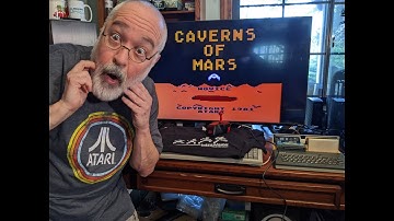 Caverns Of Mars - Atari 8bit - Vintage Computer Atari 800 - Fujinet - Retrogaming - Video Game