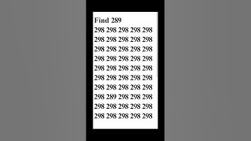 Find 289 😎 #game #maths #shorts #puzzle #fyp #youtubeshorts