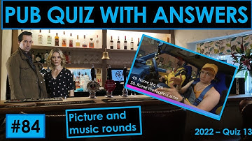 #84 PUB QUIZ. Music, picture and connection rounds