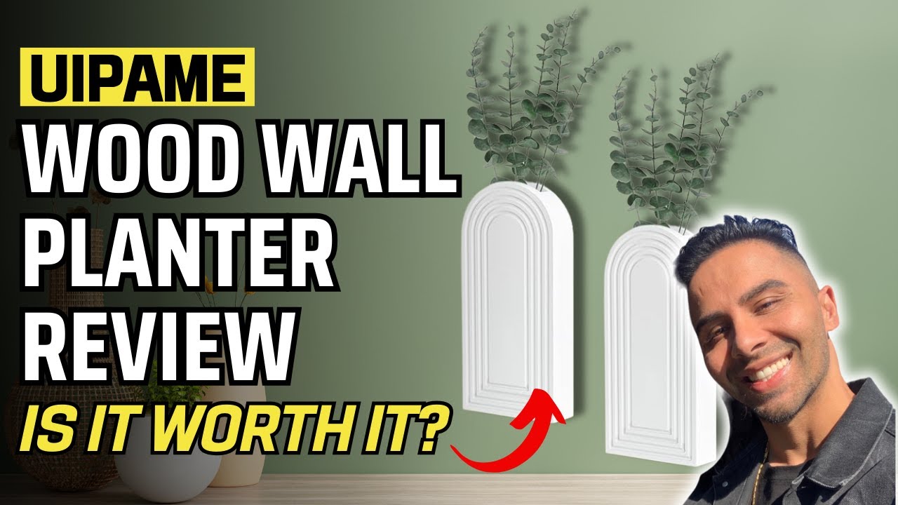UIPAME Wood Wall Planter Review l Best Wall Vases for Indoor Plants! Home Wall Hanging Decor Ideas