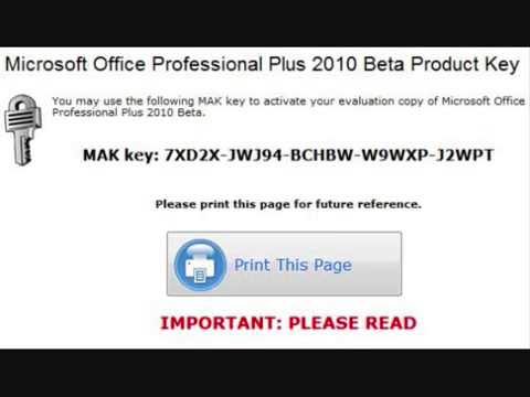 ms office 2010 activator key