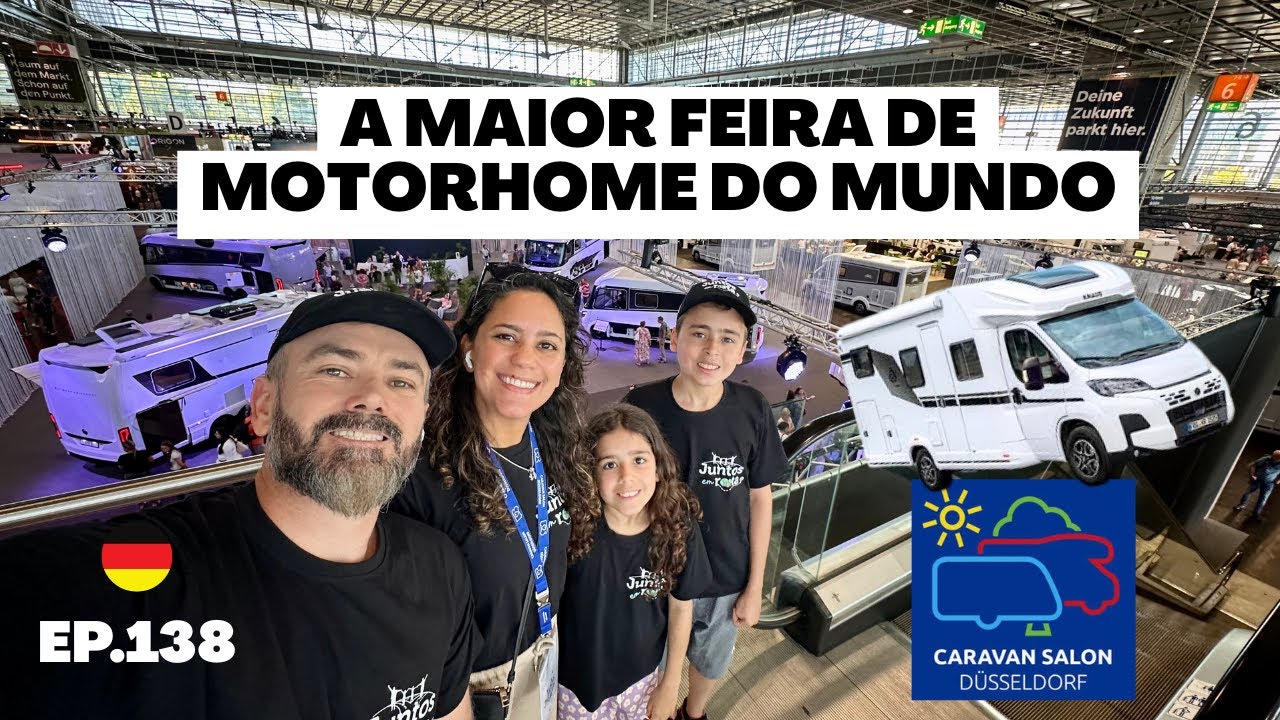 Tour da MAIOR feira de MOTORHOME do MUNDO! Tour - Caravan Salon 2025 Alemanha