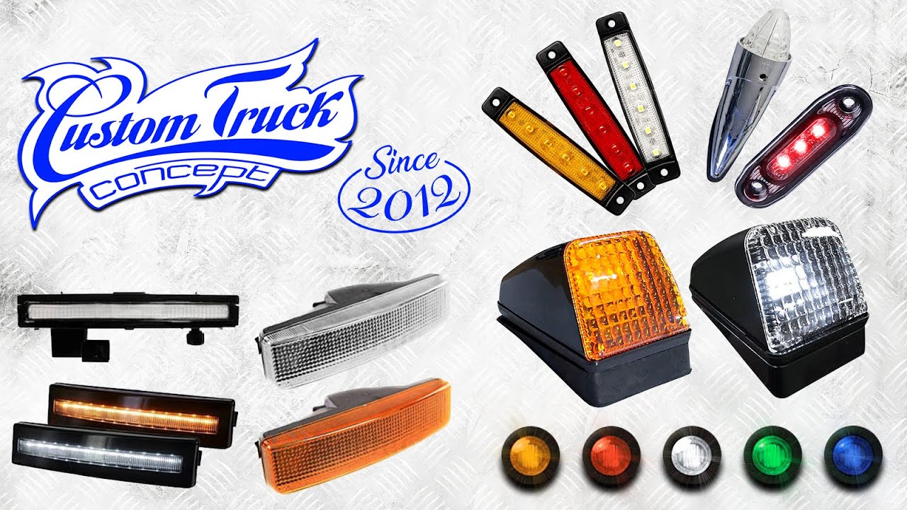 4pcs 24v 12v Ambre LED Feu De Position Latéral Feu De Gabarit Feu De