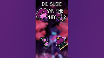 DID SUSIE BREAK THE PROPHECY?!?  #videogames #undertale #deltarune #theory