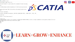 CATIA V5  system requirements #catiasystemreruirements #catiav5softwere #designhubtutorials