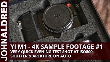 YI M1 4K Mirrorless - 4K Video Sample Footage #1