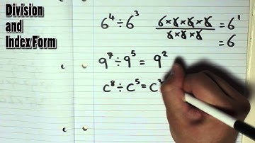 Divison and Index Form