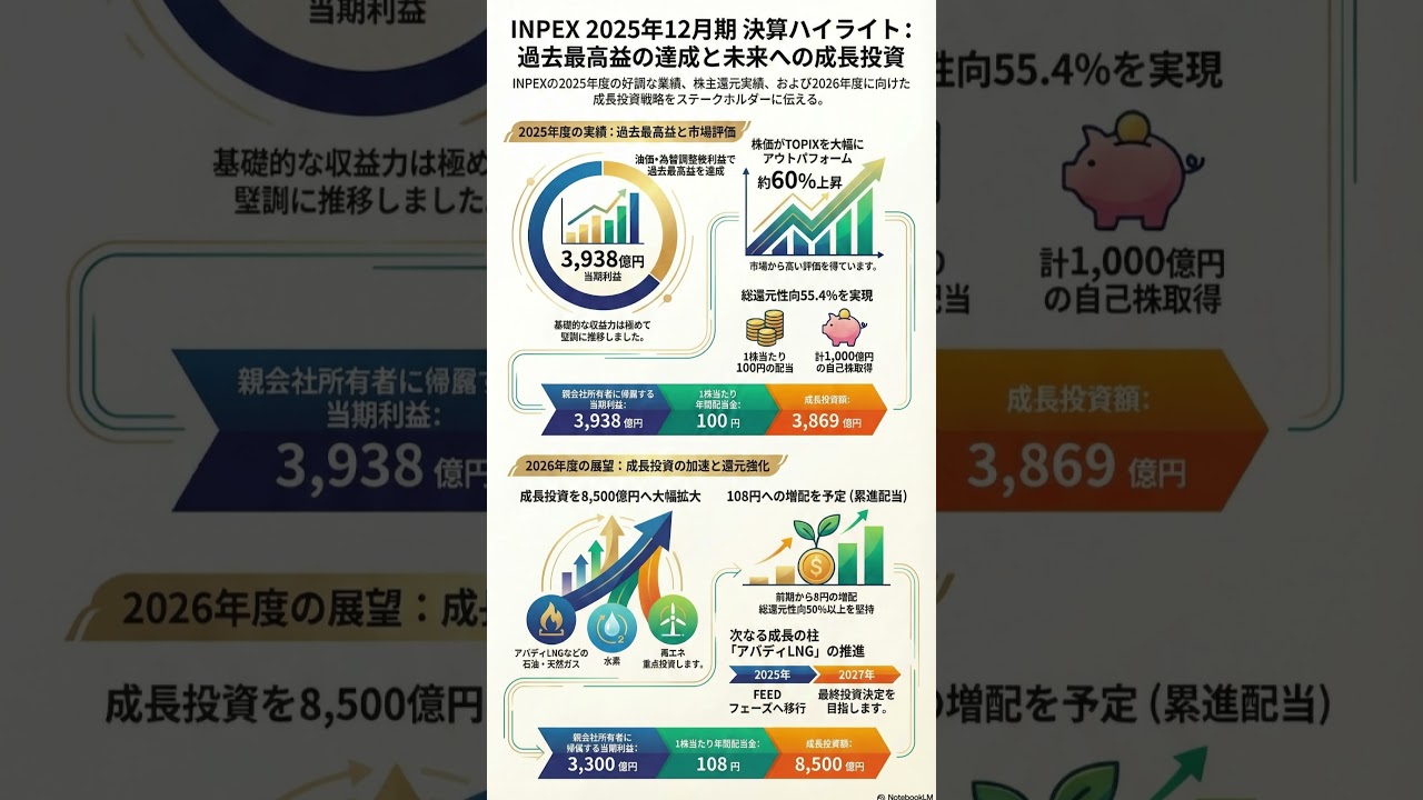 決算を読む！」株式会社INPEX（1605）2025年12月期決算 #shorts - YouTube