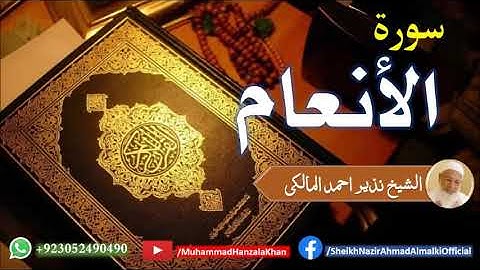 Surat ul Anaam | Sheikh Qari Nazeer Ahmad Almalki | قاری نذير احمد المالکی | سورة الأنعام