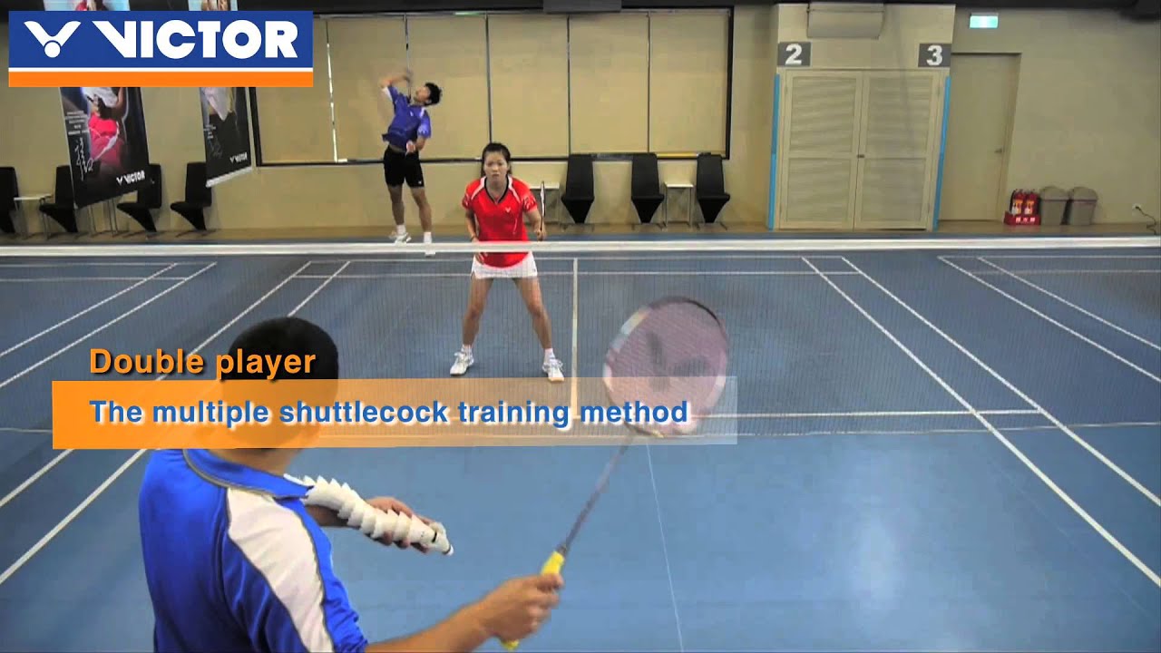 VICTOR badminton coaching - six point footwork-for covering the court all around (2)