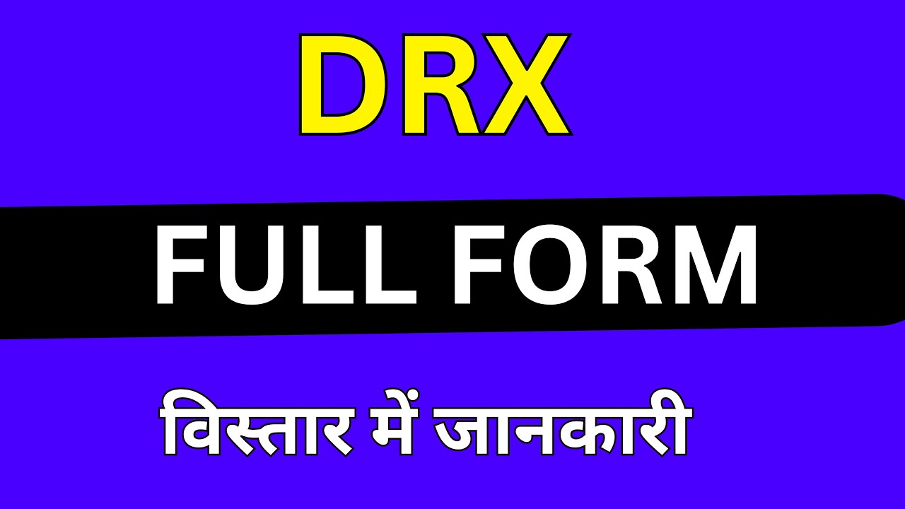 DRX Full Form YouTube drx-full-form-youtube