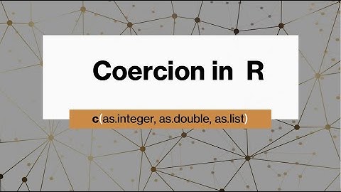 Coercion in R
