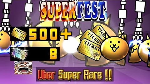 BIGGEST OPENING EVER! 500+ RARE TICKETS for SuperFest | The Battle Cats - DayDayNews