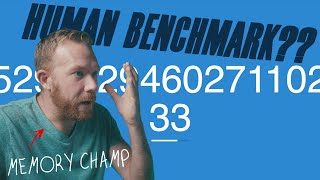 MEMORY CHAMP takes HUMAN BENCHMARK test (100K subs!!) screenshot 3