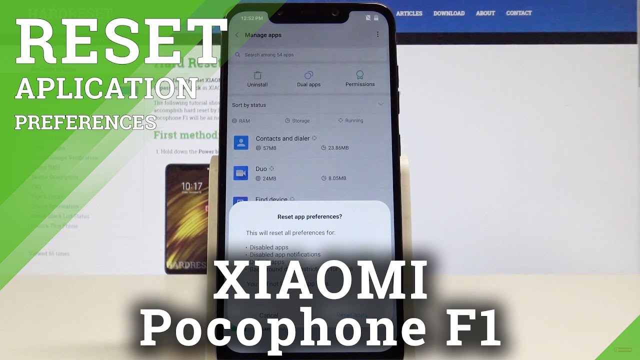 How to Reset App Preferences on XIAOMI Pocophone F1 - Restore App Settings
