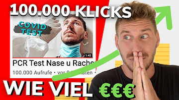 Wie viel verdient man mit 100000 Klicks auf YouTube?