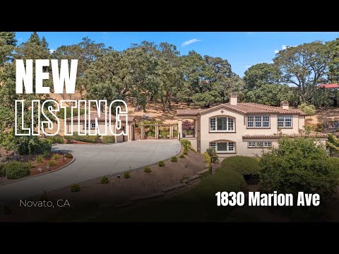 1830 Marion Ave., Novato, CA home video tour