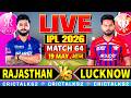 LIVE IPL MATCH: Rajasthan v Lucknow, IPL 2026, Cricket Live Match Today Score Commentary, 4 Overs