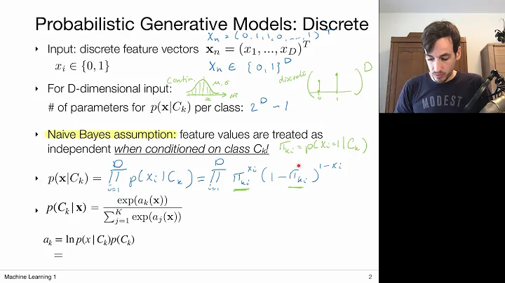 6.2 Probabilistic Generative Modeling: Discrete Data (UvA - Machine Learning 1 - 2020)