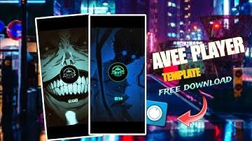 Avee Player Template download for free🔥 / Primium Template for download 