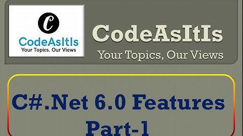 C# 6.0 New Features | What