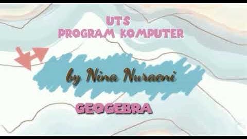 TUTORIAL GEOGEBRA PROGRAM LINEAR & FUNGSI TRIGONOMETRI by NINA NURAENI