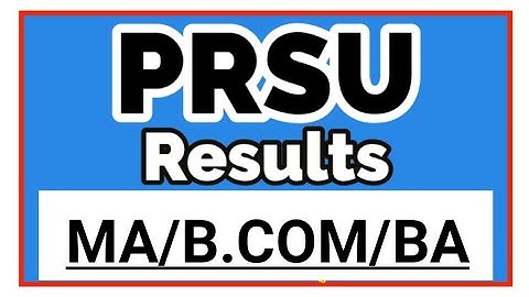 prsu university result 2021|| prsu university me result kaise dekhe || www.prsu.ac.in || prsu notice