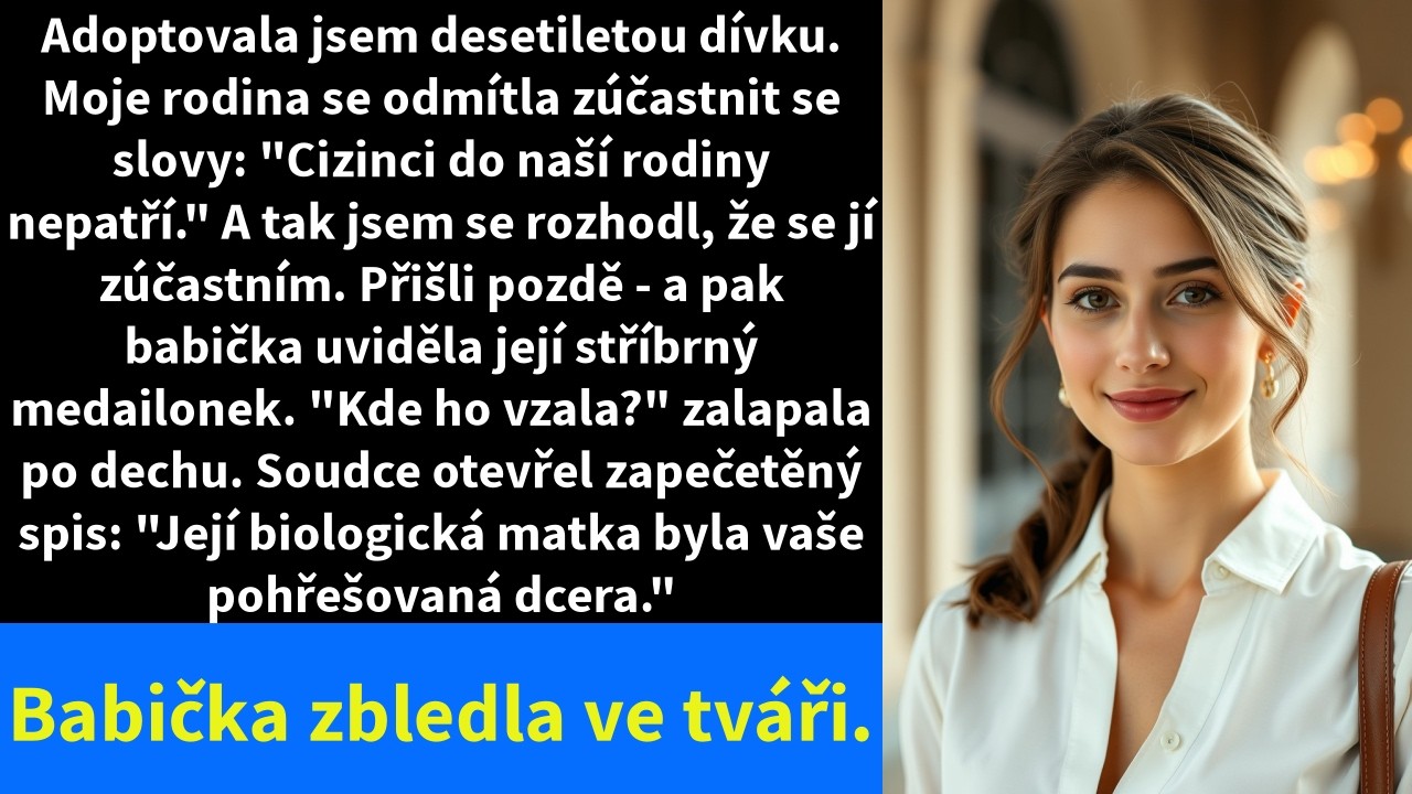 „Cizí lidé do našeho příbuzenstva nepatří,“ napsala mi máma pár minut před tím, než soudce potvrdil adopci mé desetileté dcery. Celá moje rodina seděla záměrně tři řady prázdná, aby mě potrestala....