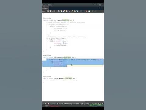 JAVA Keyboard Events: Keypressed VS Keytyped. #tutorial #java - YouTube