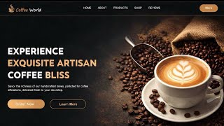 Build a Modern Coffee Website ☕️ | HTML & CSS Landing Page (No JavaScript)