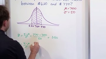 Lesson 16 - Finding Probability Using a Normal Distribution, Part 5