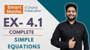 Smart Maths Class 7, Chapter-4, Ex- 4.1 || Anita Sharma & K P Chinda