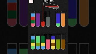 water sort color puzzle level 369 gameplay walkthrough solution