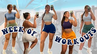 FULL WEEK OF WORKOUTS: 5-DAY SPLIT | CURRENT SUMMER ROUTINE | EXERCISES EXPLAINED
