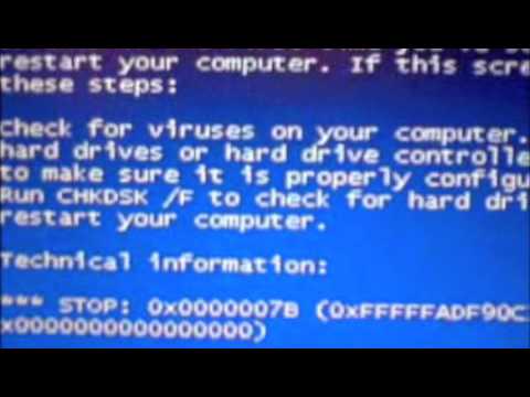 Vista Laptop Blue Screen