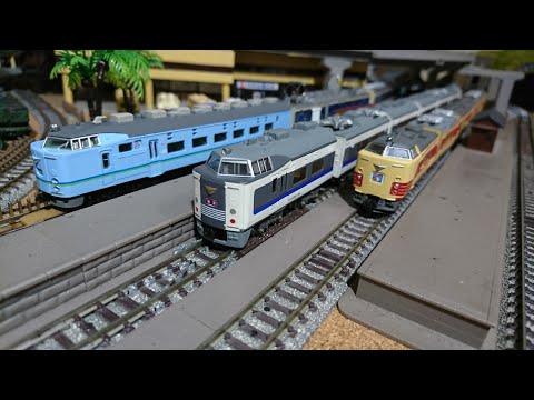 Bトレイン】 JR西日本 583系(きたぐに色) + 485系 - YouTube