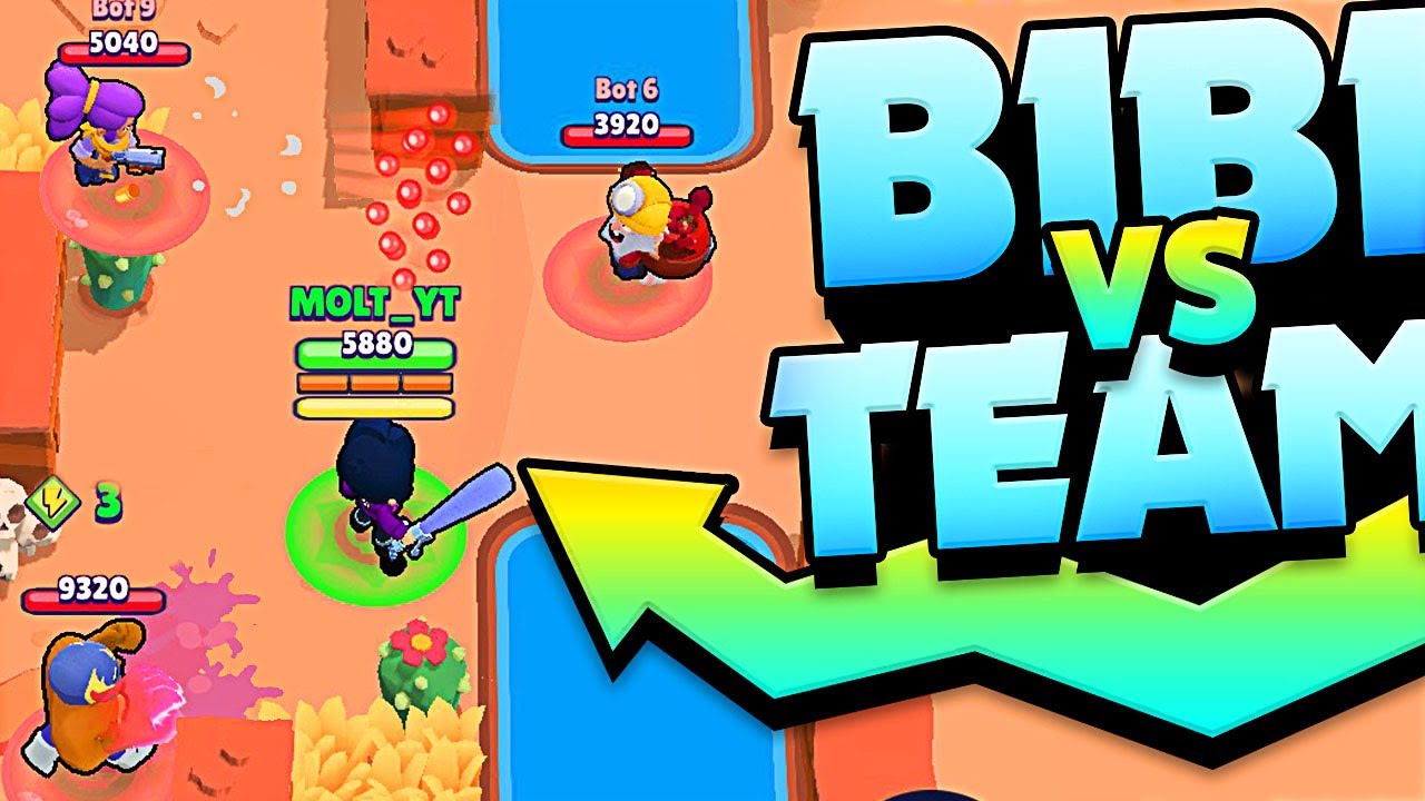 MAX BIBI vs TEAMERS in BRAWL STARS - YouTube