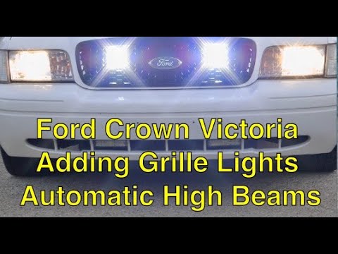 Crown Vic Adding Grille High Beam Lights on my 2010