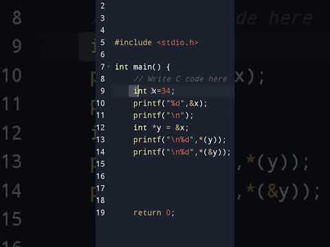 Understand Pointers ( * and & ) in C language. Use of  *(&a). #ytshorts  #clanguage  #coding #js