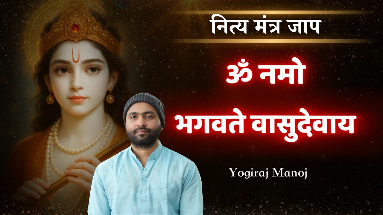 ॐ नमो भगवते वासुदेवाय । नित्य मंत्र जाप । कृष्ण मंत्र । Yogiraj Manoj