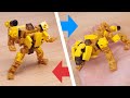 Micro LEGO brick lion transformer mech -  Golden Lion