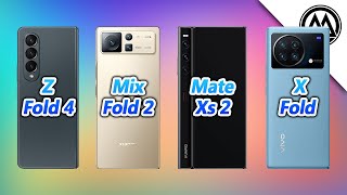 Samsung Galaxy Z Fold 4 vs Xiaomi Mix Fold 2 vs Huawei Mate Xs 2 vs Vivo X Fold