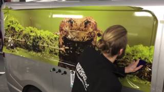 3M Knifeless Tape Used To Apply Digitally Printed Graphics To Commercial Vehicle.