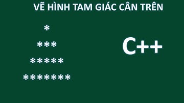 C++ How to draw an isosceles triangle on || Mr. Tue Thang