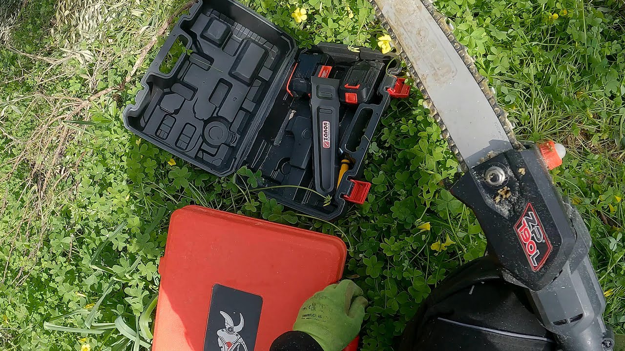 Κλάδεμα ελιάς με εργαλεία μπαταρίας