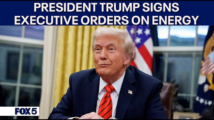 President Donald Trump signs Executive Orders on energy