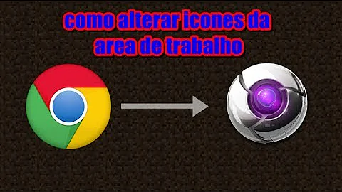 Como faço para personalizar os ícones da área de trabalho?