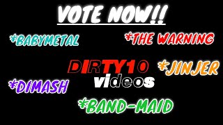 VOTE NOW | BABYMETAL | THE WARNING | DIMASH | JINJER | BAND-MAID | Twitch Watch Parties