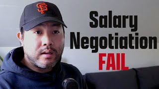 I Failed My Tech Salary Negotiation - How I Lost 30K in 30 seconds
